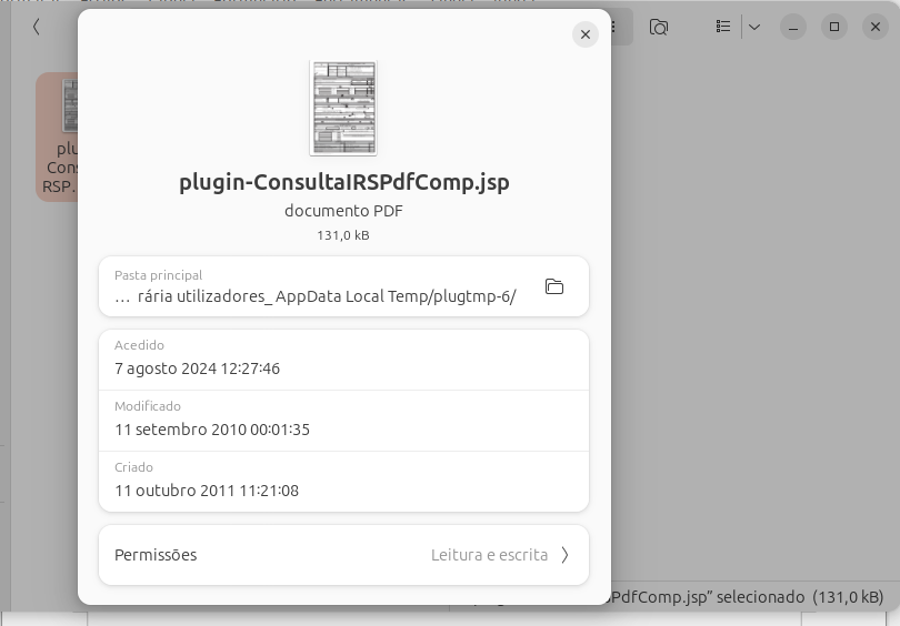 Consulta IRS via plugin