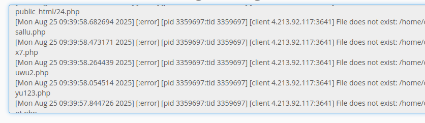 Erro de log (3) no servidor web