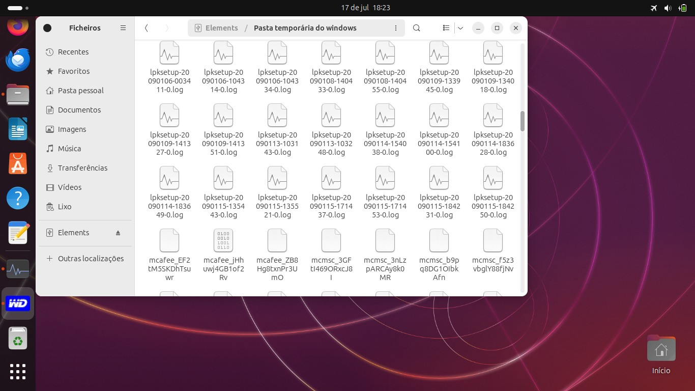 múltiplos ficheiros