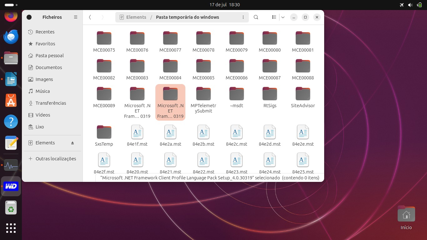 múltiplos ficheiros e pastas