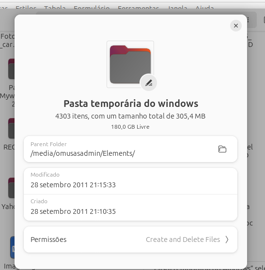 Pasta temporária do Windows 1