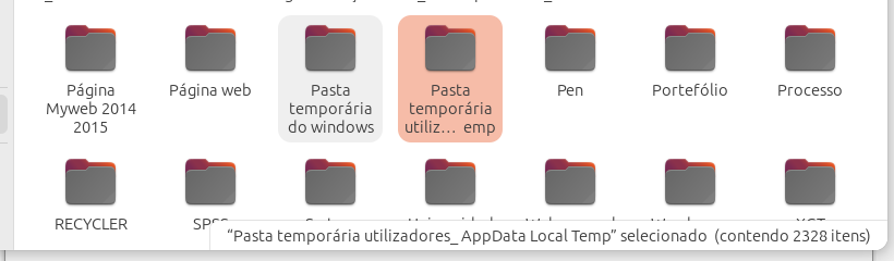 pastas temporárias Backdoor do Windows