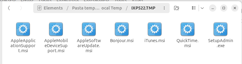 Software library exe Apple